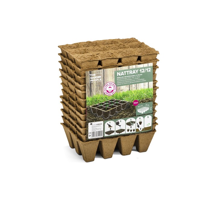 Plateaux de semis fibre naturelle NATTRAY 12