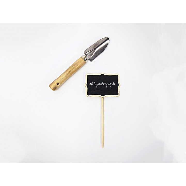 Étiquettes en T bambou avec ardoise PLAN T CHALK