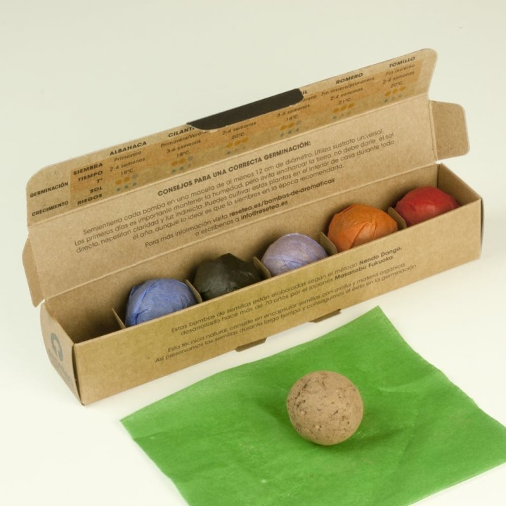 Pack 6 bombes de graines aromatiques
