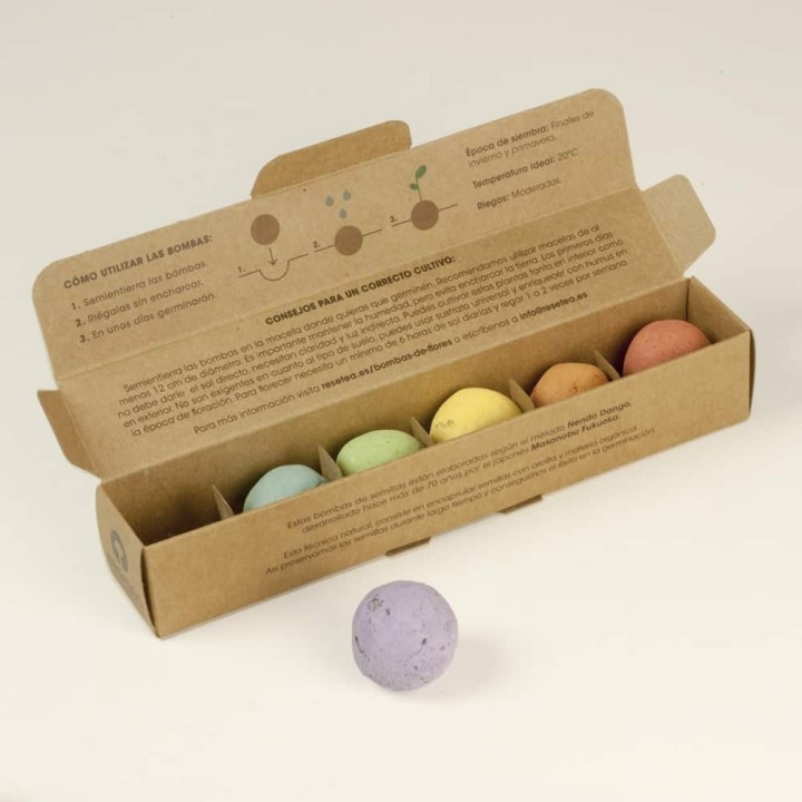 Pack 6 bombes de graines de fleurs