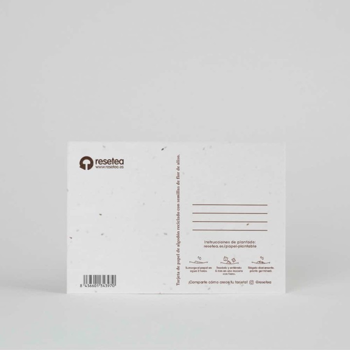 Carte postale plantable - Je t'aime