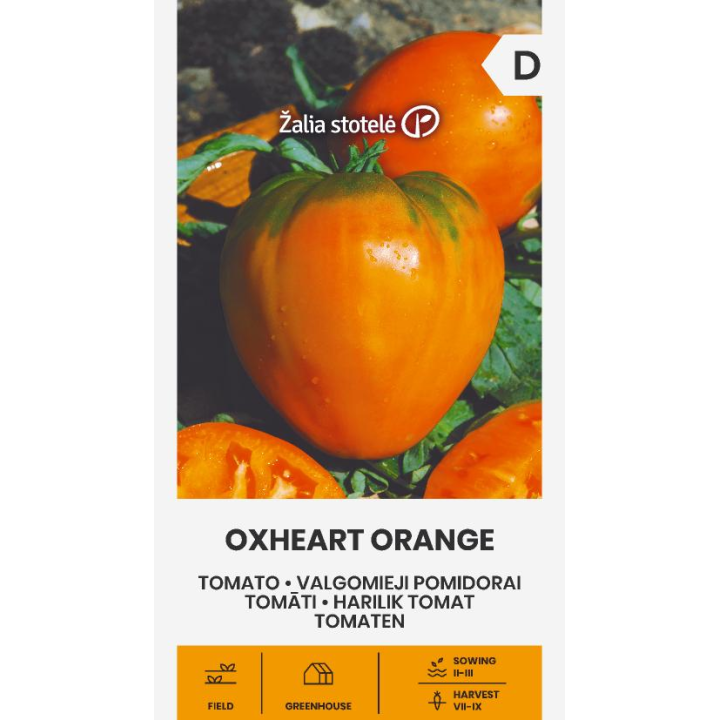 Tomate Corazón de Buey Naranja - Semillas