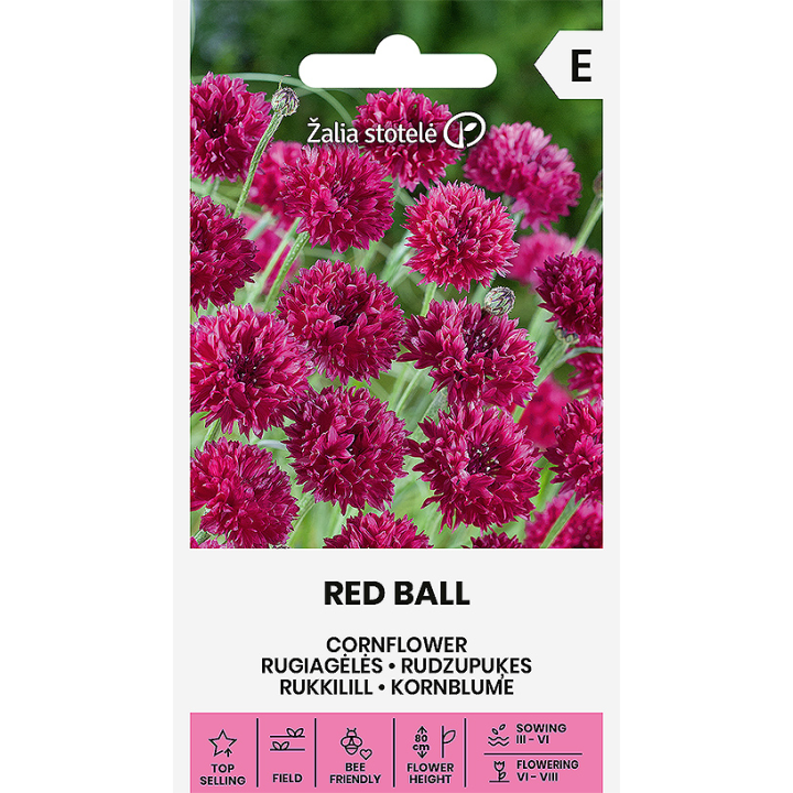 Bleuet rouge Red Ball - Graines