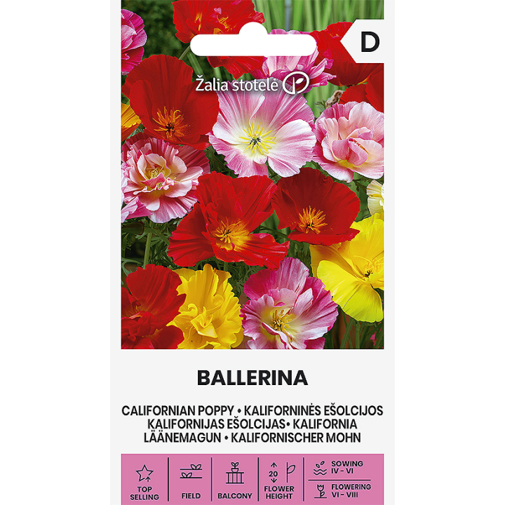 Amapola de California Ballerina - Semillas