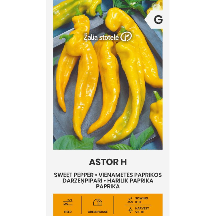Pimiento dulce Astor H - Semillas